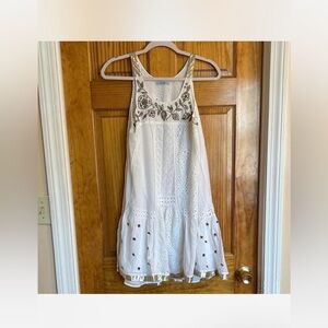 Anthropologie Leifnotes | Eyelet Beaded Dress